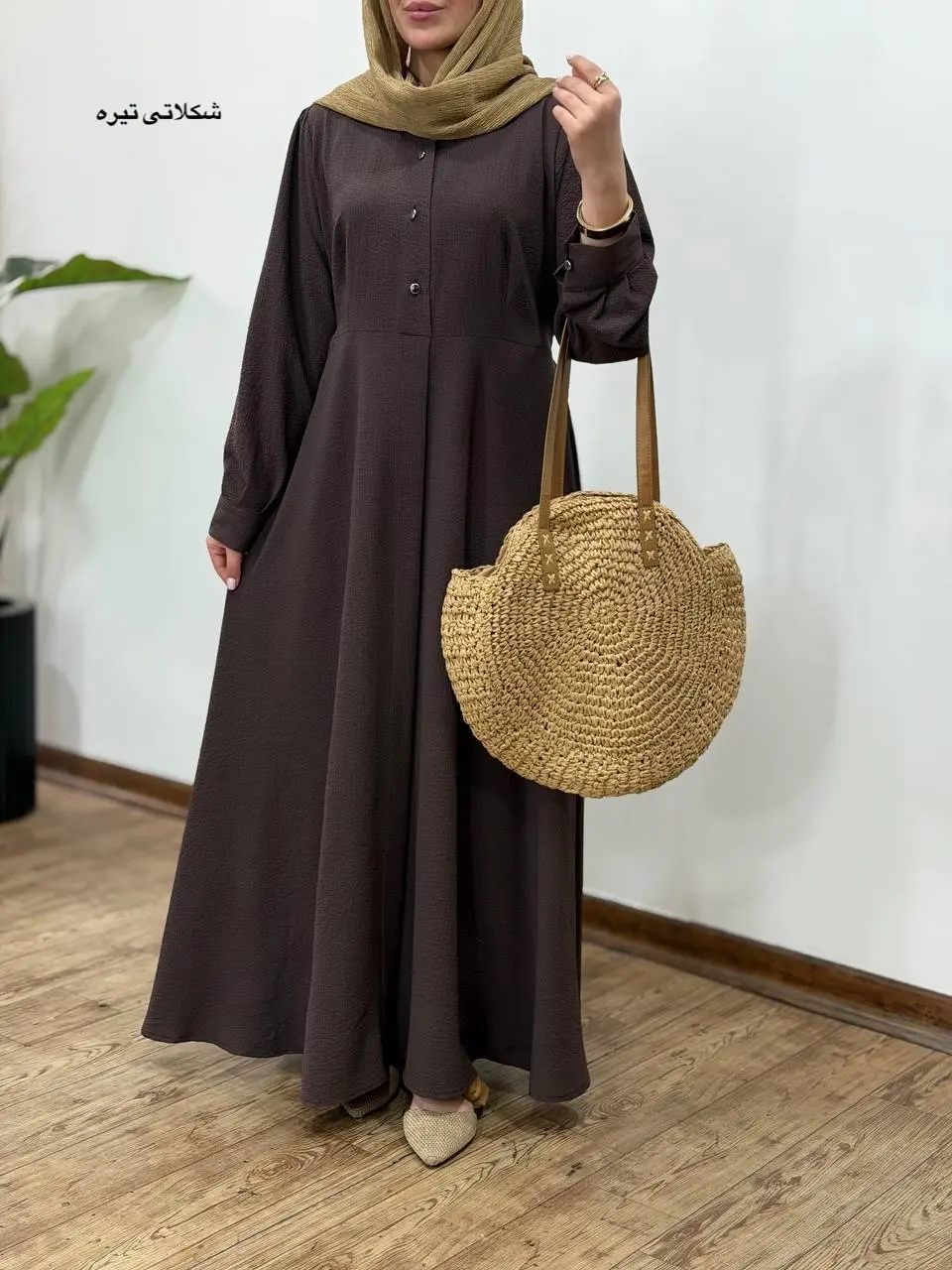 پیراهن مانتویی بلند آیسو فرانک